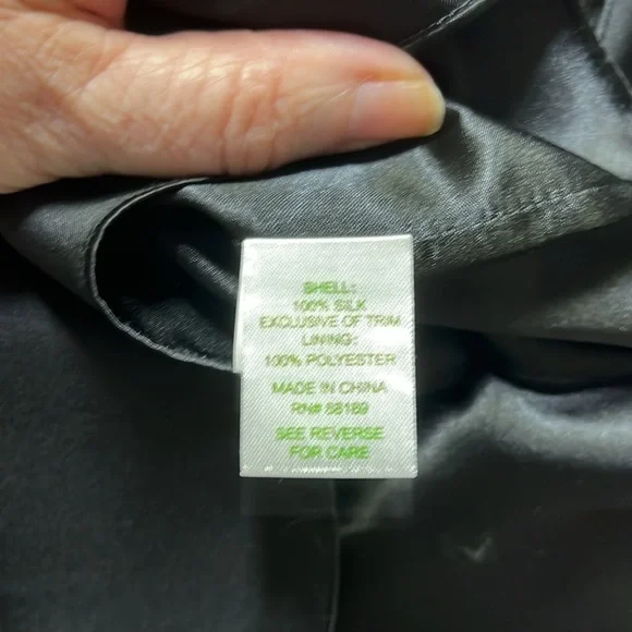 Lilly Pulitzer Jillie Strapless Silk Dress Black - Picture 10 of 11